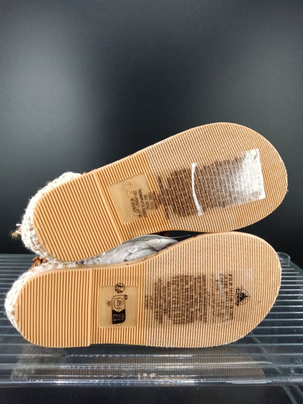 Disney Kids’ Cork Sandals With Fun Pattern & Fringe Accents - Picture 2 of 6